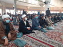 حضور دکتر بادامی رئیس واحد استانی خراسان شمالی به همراه کارکنان در مراسم گرامیداشت ۹دی روز بصیرت و میثاق امت با ولایت در محل مصلی امام خمینی(ره) بجنورد