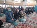 حضور دکتر بادامی رئیس واحد استانی خراسان شمالی به همراه کارکنان در مراسم گرامیداشت ۹دی روز بصیرت و میثاق امت با ولایت در محل مصلی امام خمینی(ره) بجنورد
