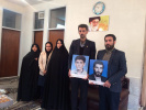 تعدادی از کارکنان مرکز آموزش علمی کاربردی شیروان با خانواده شهیدان سید جلال و سید جواد رباط جزی دیدار کردند.